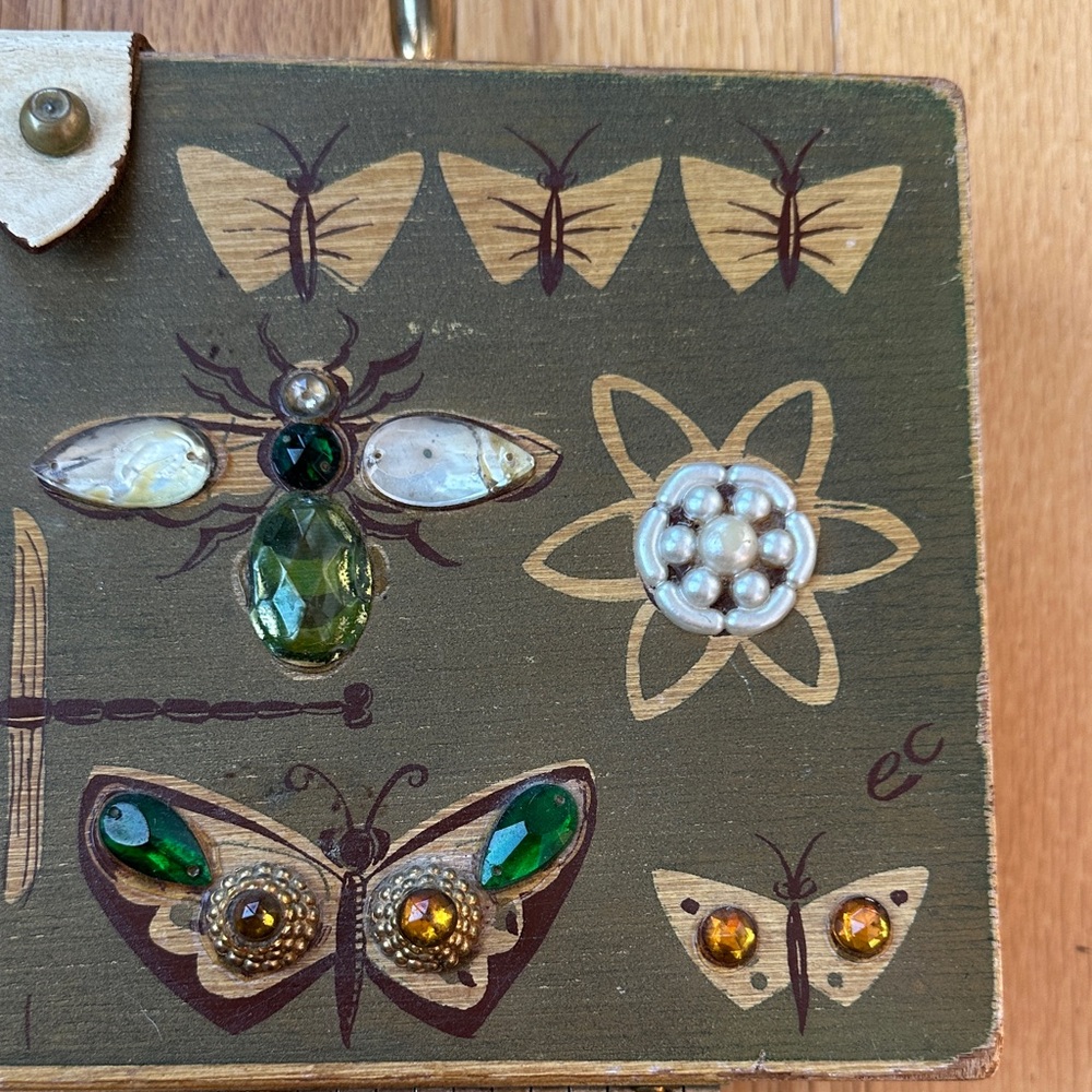 Enid Collins Original Box Bag “Butterfly Box” Vintage Handbag - Picture 5 of 13